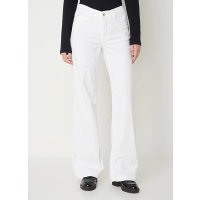 Afbeelding van MAC jeans dames Dream wide high waist leg met stretch in de kleur Wit, maat: W30/L34