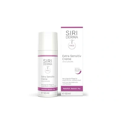 Afbeelding van SIRIDERMA Extra gevoelige crème 50 ml zonder geurstoffen gladmakende verzorging voor veeleisende en allergiegevoelige huid
