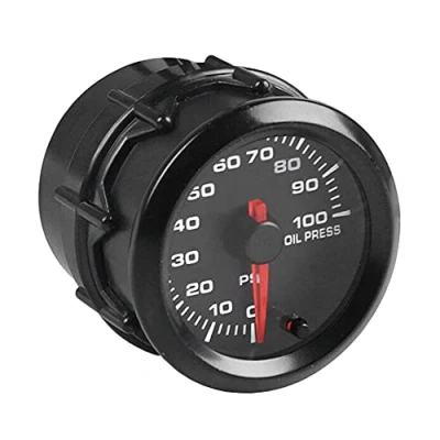 Afbeelding van ETOPARS 2&quot; 52mm Oliedrukmeter Auto Motor Digitaal Wit 7 Kleuren Indicator Licht Olie Drukmeter Elektrische Oliepersmeter Gauge Rook Tint Len Wijzer