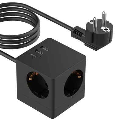 Afbeelding van Accezz Fast Charge Oplader Adapter Inclusief USB C Kabel 4000 W Zwart Geschikt voor Apple iPhone, Samsung en meer