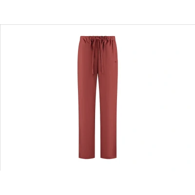 Afbeelding van Yumeko pyjamabroek dames velvet flanel fluweel rood xl