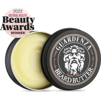 Afbeelding van Guardenza Beard Butter Tropical Blend Baardboter baard conditioner stimuleert baardgroei verzorgt en voedt de 60ml