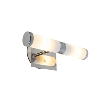 Afbeelding van QAZQA Moderne wandlamp chroom IP44 Bath 2