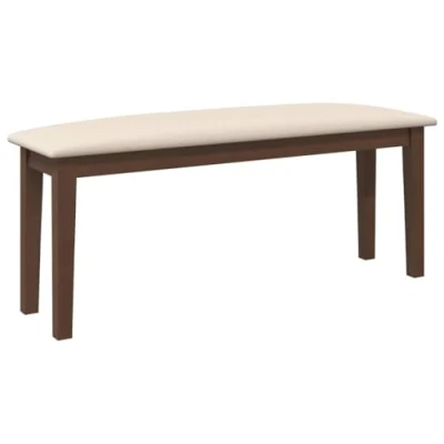 Afbeelding van vidaXL Bank 110 cm massief hout rubber bruin