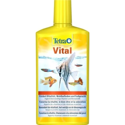 Afbeelding van TetraVital waterverzorging, ter bevordering van de vitaliteit, het welzijn en kleurpracht siervissen, 500 ml fles