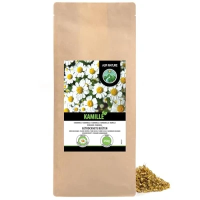 Afbeelding van kamille thee (250g), bloemen, bloementhee, hele zacht gedroogd, 100% puur en natuurlijk voor de bereiding van thee, kruidenthee,