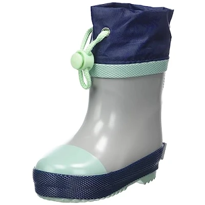 Afbeelding van Playshoes Uniseks halfhoge gevoerde rubberlaarzen voor kinderen, grijs, 20 EU