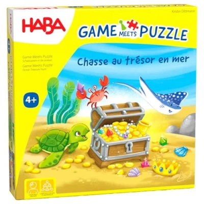 Afbeelding van Haba !!! Jeu Game Meets Puzzle Chasse au trésor en mer (F = NL 2011723003 DE 2011723001) (DE/E/F/NL/IT/ES).