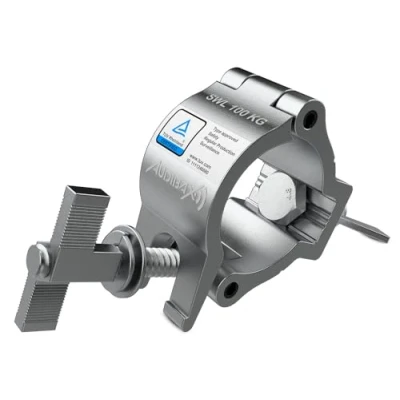 Afbeelding van Audibax ACP 4852100S + K klauw voor truss met diameter 48 52 mm, haak een maximale belasting van 100 kg, klem podiumverlichting, bevestiging de beweegbare kop