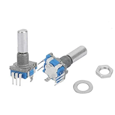Afbeelding van 10 STUKS 5 Pins Encoder + Ringen Moeren DC V EC11 Coderingsschakelaar Digitale Potentiometer Met Schakelaar