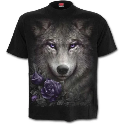 Afbeelding van Spiral Heren Tshirt M WOLF ROSES Zwart