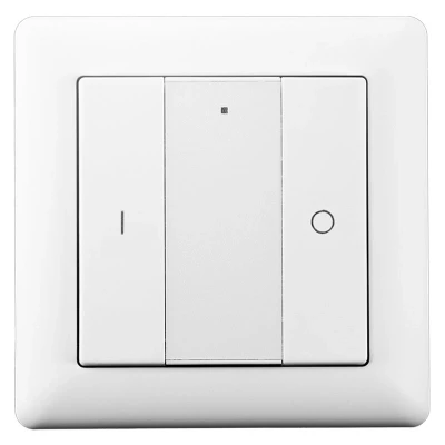Afbeelding van Zigbee wandschakelaar draadloos wit 1 zone Incl. batterij Plak of schroefbevestiging Schakelen &amp; Dimmen