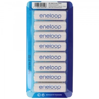 Afbeelding van Sanyo eneloop Mignon / AA HR 3UTGA min. 1900 mAh 8 pack + batterijdoos