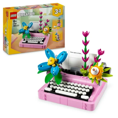 Afbeelding van LEGO 31169 Creator Typemachine met bloemen