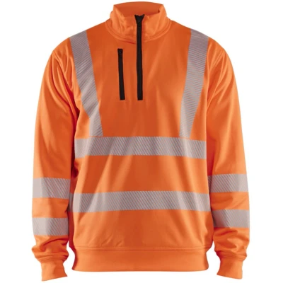 Afbeelding van Blaklader High Vis Sweatshirt halve rits 3564 2538 Oranje XS