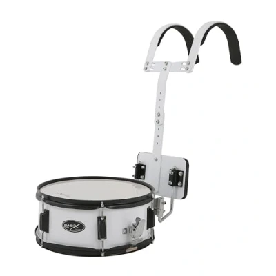 Afbeelding van GEWA marching snare drum, drum 14x5.5&quot;, wit gelamineerde houten ketel, incl. draagbeugel