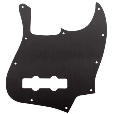 Afbeelding van Musiclily Ultra 10 gaats Geanodiseerd Aluminium J Bass Slagplaat Pickguard voor Fender American/Mexico Standard Moderne Jazz stijl Basgitaar, Zwart