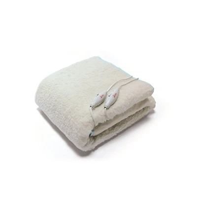 Afbeelding van Ardes AR4AM22 Morpheo bedwarmer voor tweepersoonsbed, 100% pure wol, 150 x 160 cm, 2 verwarmingszones, gemaakt in Italië, beige