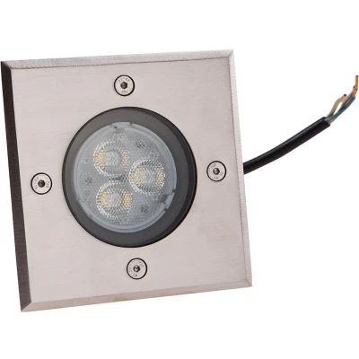 Afbeelding van Lucande LED grondspot inbouwlamp Ava, 12 cm, hoekig, IP67