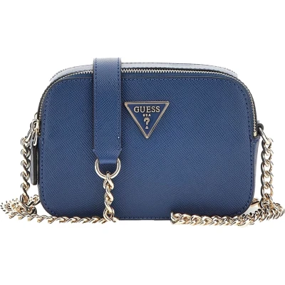 Afbeelding van GUESS Schoudertas Avondtas Noelle Crossbody Camera Navy Donkerblauw