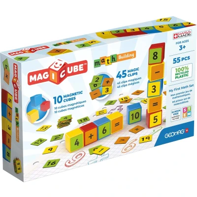 Afbeelding van Geomag Magicube Wiskunde Bouw Gerecycled Clips 55 stuks