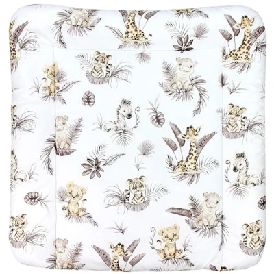 Afbeelding van TupTam Baby Aankleedkussen met Patronen, Leeuw/bladeren/beige, 70 x 60 cm