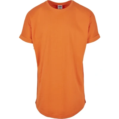 Afbeelding van Urban Classics LONG Shaped Turnup Tshirt basic, Heren, Maat: 5XL, Orange