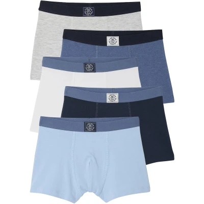 Afbeelding van Vertbaudet Set van 5 effen boxershorts voor jongens