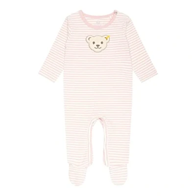 Afbeelding van Steiff Romper met lange mouwen silver roze