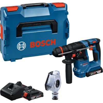 Afbeelding van Bosch Blauw GBH 18V 18 X Professional Accu Boorhamer Onechuck Incl. accu&quot;;s en lader 0611927101