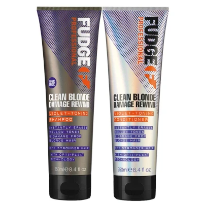 Afbeelding van Fudge Clean Blonde Damage Rewind Violet Duo Pack 2X250ml
