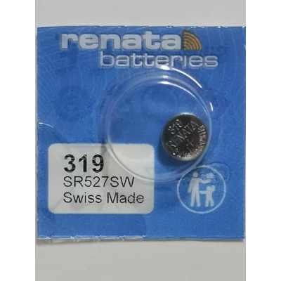 Afbeelding van Renata/Swatch Group Batterijen Zilveroxide SROXID Zilver 1,55V21mAhCompatibel met: 280 60; 319; 615; D319; GP319; SB Ae; SR527SW ; SR64; V319
