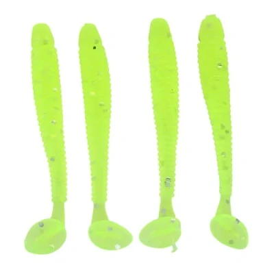 Afbeelding van Fishing Lokaas Delalande, 50 stuks, 5 cm, kunstaas, viscrème, zachte siliconen, vervangend aas voor buitenvissen (fluorescerend groen)