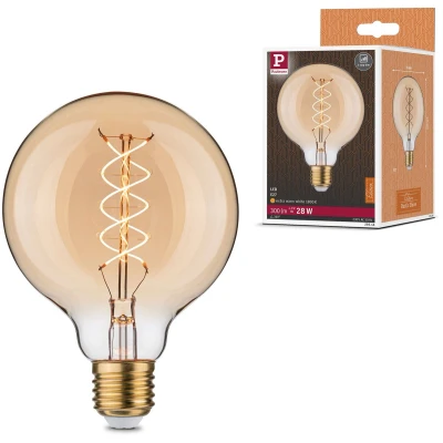 Afbeelding van Paulmann 29246 LED lamp E27 Globe 4.2 W Barnsteen (Ø x h) 95 mm 135 1 stuk(s)