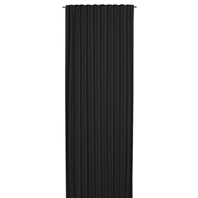 Afbeelding van Elbersdrucke Midnight 08 zwart gordijn met verborgen lussen, polyester, 255 x 140 cm