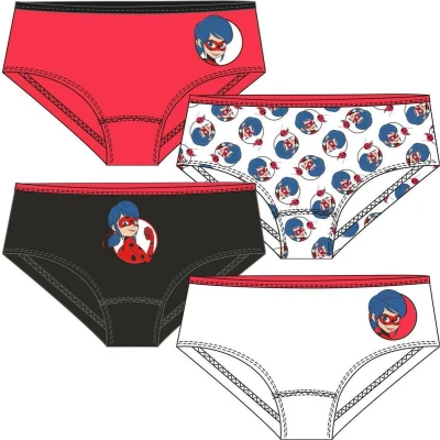 Afbeelding van Miraculous Ladybug onderbroek set van 4 rood maat 110/116