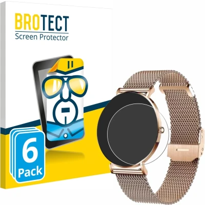 Afbeelding van BROTECT Screenprotector voor Xcoast X Watch Siona 2 Folie Beschermfolie transparant (6 Stuks)