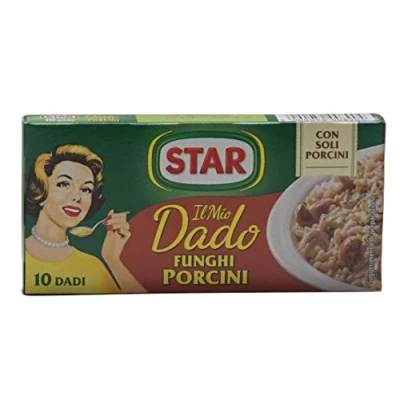 Afbeelding van 24 x Star Dado funghi porcini brodo steenpaddenstoelen soepblokjes bouillon 10 stuks + Italiaanse gourmet polpa 400 g