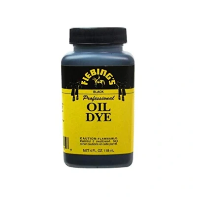 Afbeelding van Fiebings, professionele leerverf op oliebasis, 118 ml, zwart