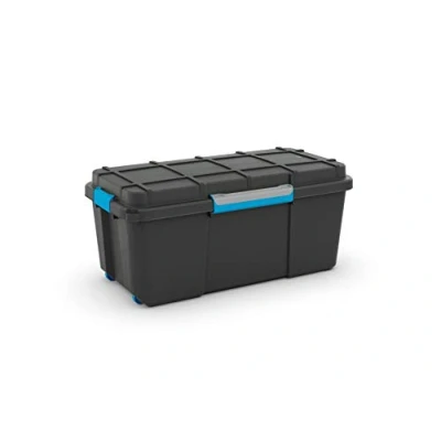 Afbeelding van KIS 241508 Opbergbox Scubba Stapelbaar (b x h d) 735 460 445 mm Grijs blauw, Zwart 1 stuk(s)