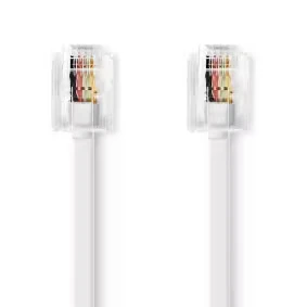 Afbeelding van 2 m Telefoonkabel RJ11