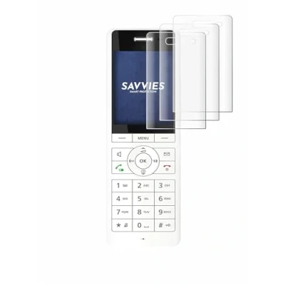 Afbeelding van Savvies Screenprotector voor AVM Fritz!Fon X6 White Folie Beschermfolie transparant volledig dekking (4 Stuks)