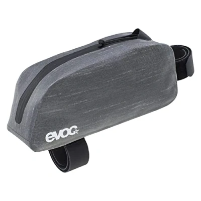 Afbeelding van EVOC TOP TUBE PACK WP, lichtgewicht fietsaccessoire (ideale frametas, perfecte fietstas, veelzijdige afmetingen: 20 x 5 8,5 cm, gewicht: 70, volume: 0,8 l), Carbon Grey