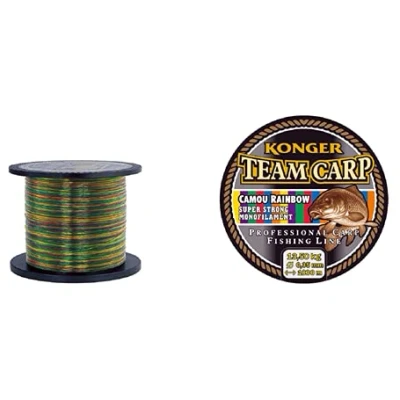 Afbeelding van Konger Vislijn Team CARP Rainbow spoel 1000 m monofilament karperkoord (0,40 mm / 15,30 kg)