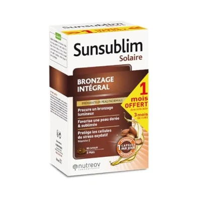 Afbeelding van Sunsublim Bronzage intégral Prparateur Peau Normaal 90 Capsules