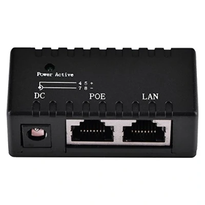 Afbeelding van VBESTLIFE POE Injector Splitter Power over Ethernet Voeding Adapter Voor IP Camera LAN Netwerk(Zwart)