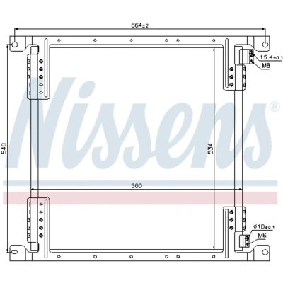 Afbeelding van Nissens Airco condensor 940242