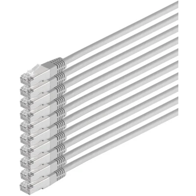 Afbeelding van Shiverpeaks S/CONN maximale connectiviteit Netwerkkabel patchkabel, cat 6, S/FTP, PIMF, halogeenvrij, VE10, 1,0m (S/FTP, CAT6, 1 m),