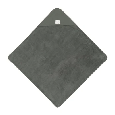 Afbeelding van LÄSSIG Babyhanddoek met capuchon van mousseline en badstof/Muslin/Terry Hooded Towel petrol green