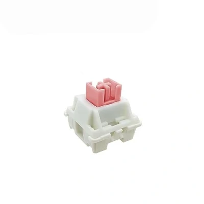 Afbeelding van Outemu Cream Pro Switch, 5pin Pre lubed Lineaire/Stille/Clicky Schakelaar Voor Aangepast Mechanisch Toetsenbord (Color : Linear Pink, Size 90PCS)